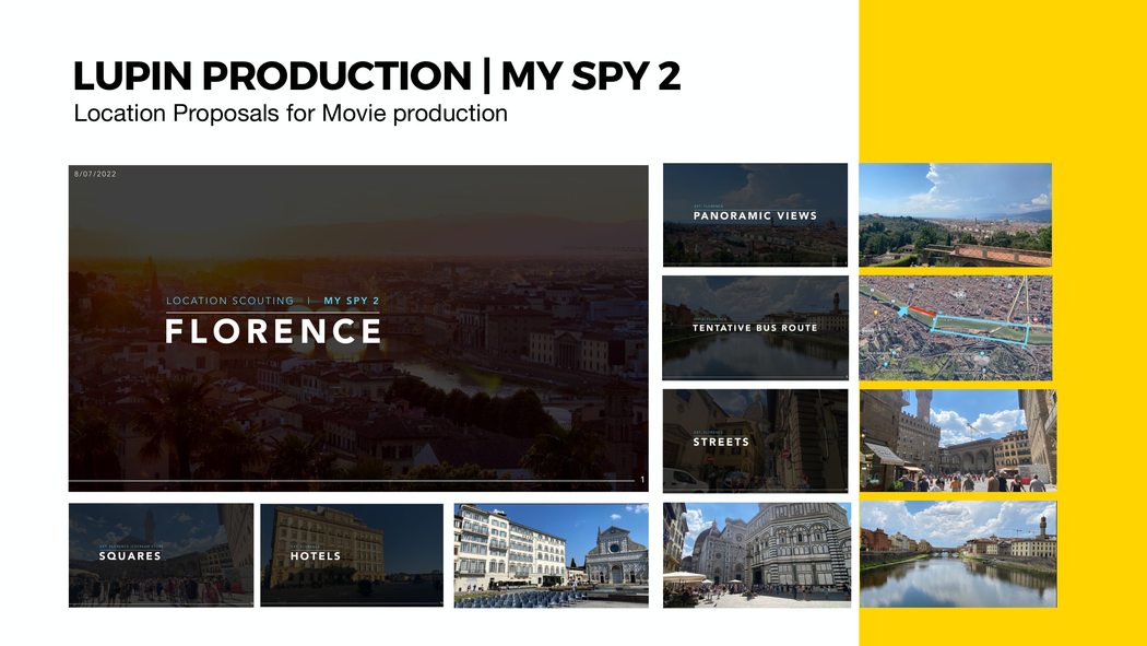Original visual development board: My Spy 2 / location proposals