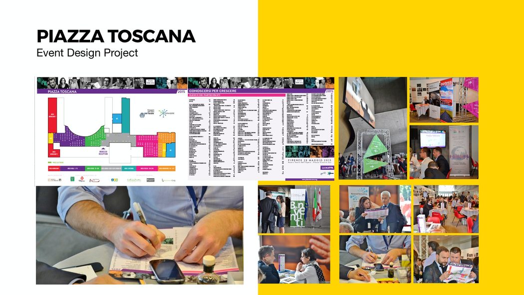 Original visual development board: Piazza Toscana / event design