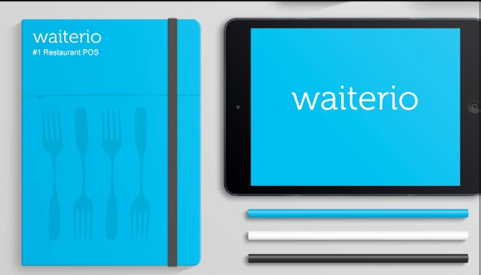 Waiterio visual identity and interface design